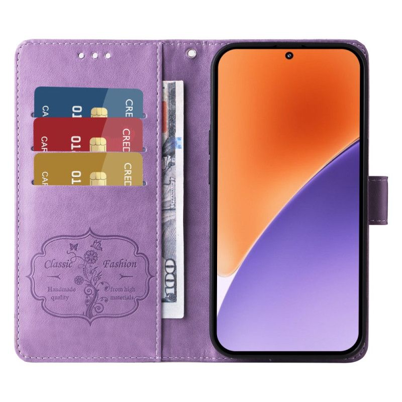 Etui Folio Xiaomi 15 Małe Kwiaty