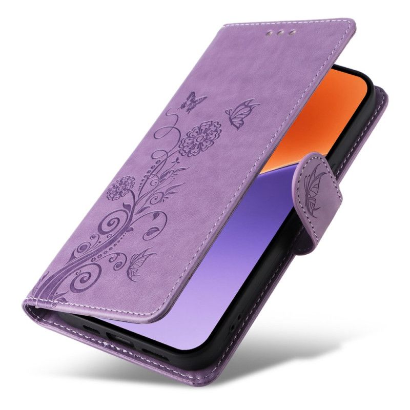 Etui Folio Xiaomi 15 Małe Kwiaty