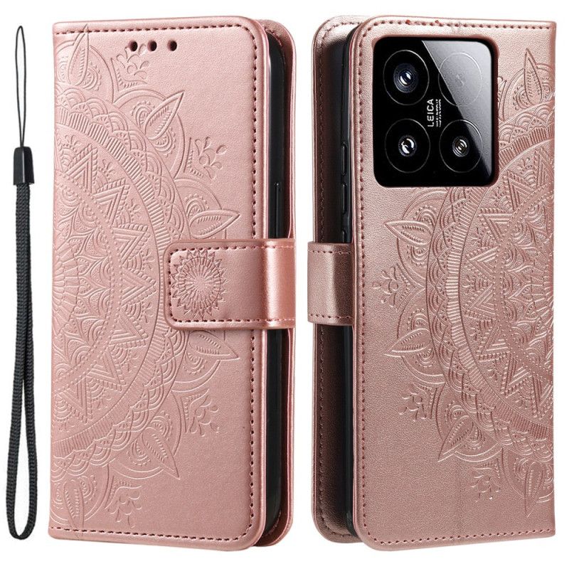 Etui Folio Xiaomi 15 Mandala Sun Etui Ochronne