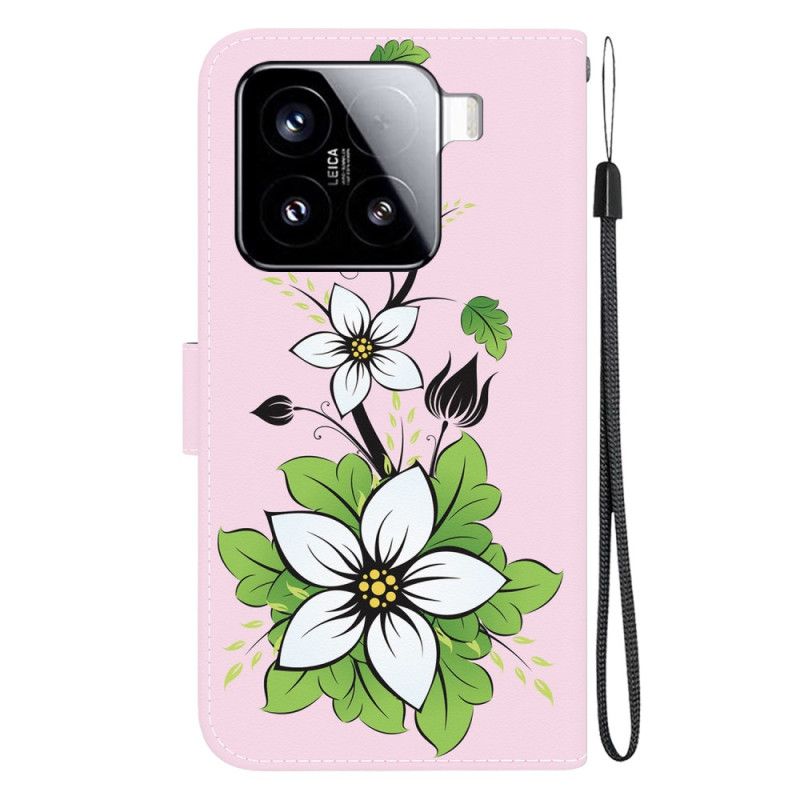 Etui Folio Xiaomi 15 Motyw Lilii