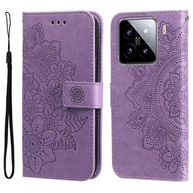 Etui Folio Xiaomi 15 Nadruk Mandali Etui Ochronne
