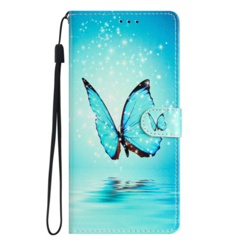 Etui Folio Xiaomi 15 Niebieski Motyl W Locie Etui Ochronne