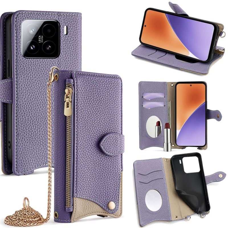 Etui Folio Xiaomi 15 Portfel I Łańcuszek