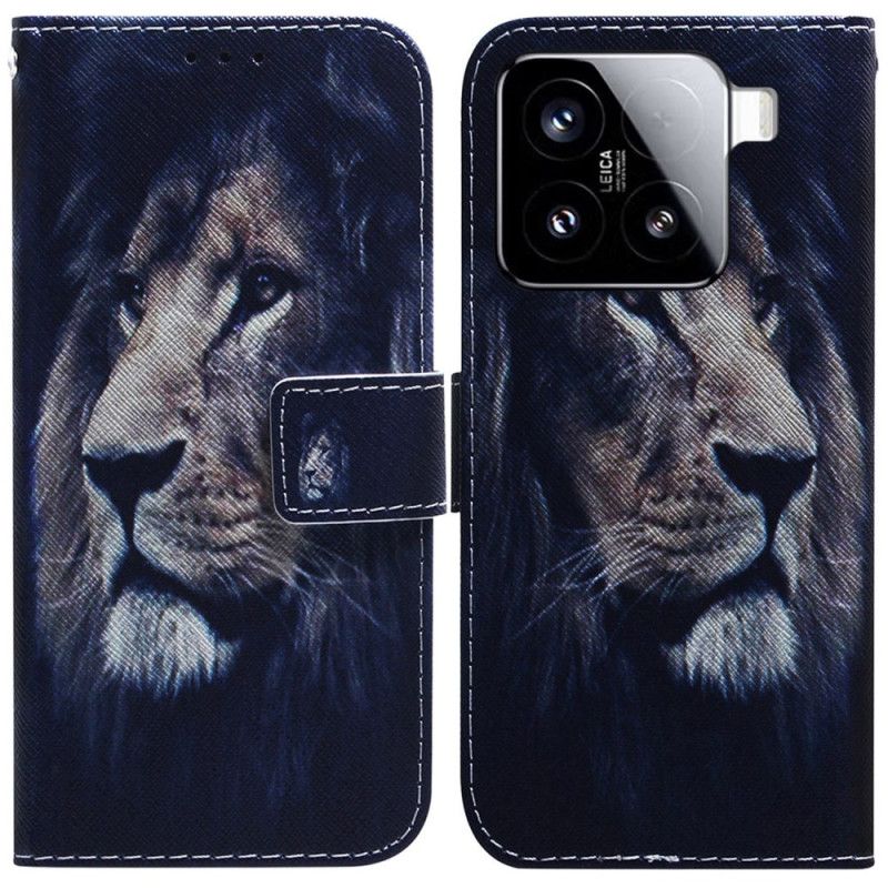 Etui Folio Xiaomi 15 Śniący Lew