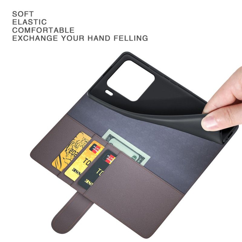 Etui Folio Xiaomi 15 Skóra Naturalna