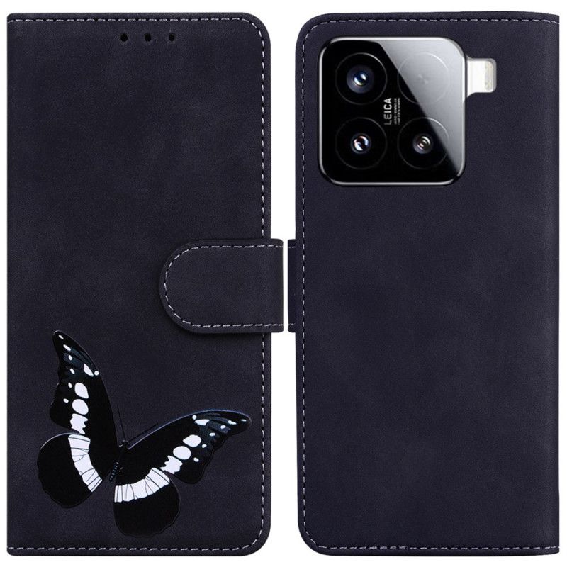 Etui Folio Xiaomi 15 Wzór Motyla Etui Ochronne
