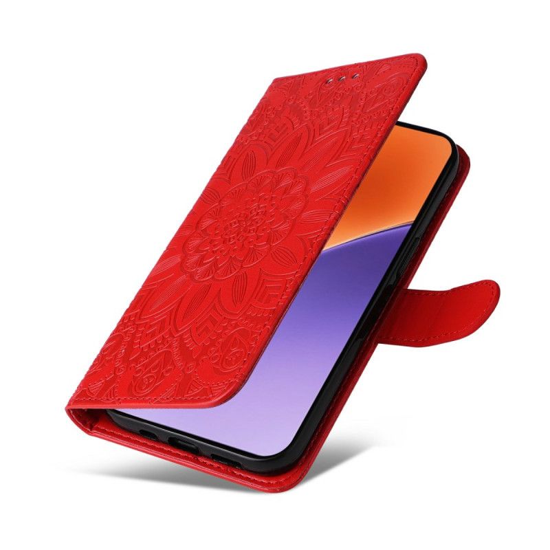 Etui Folio Xiaomi 15 Wzór Słonecznika