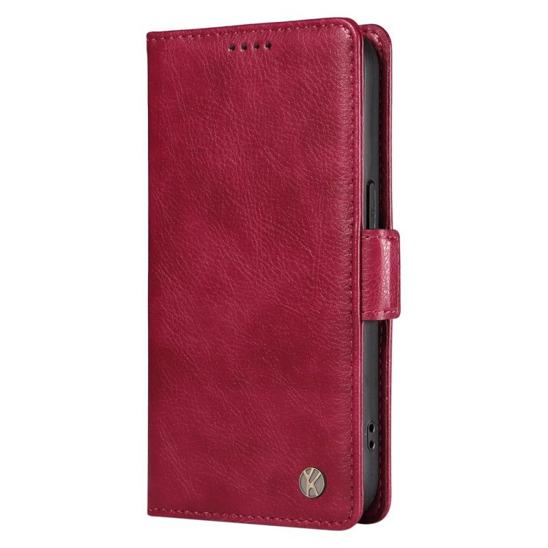 Etui Folio Xiaomi 15 Yikatu Efekt Retro Etui Ochronne