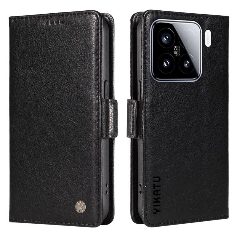 Etui Folio Xiaomi 15 Yikatu Efekt Retro Etui Ochronne
