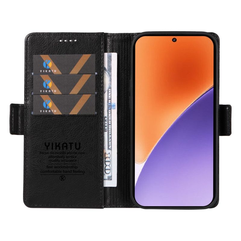 Etui Folio Xiaomi 15 Yikatu Efekt Retro Etui Ochronne