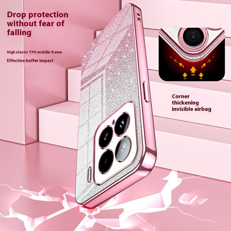 Etui Xiaomi 15 Gradientowe Cekiny Etui Ochronne