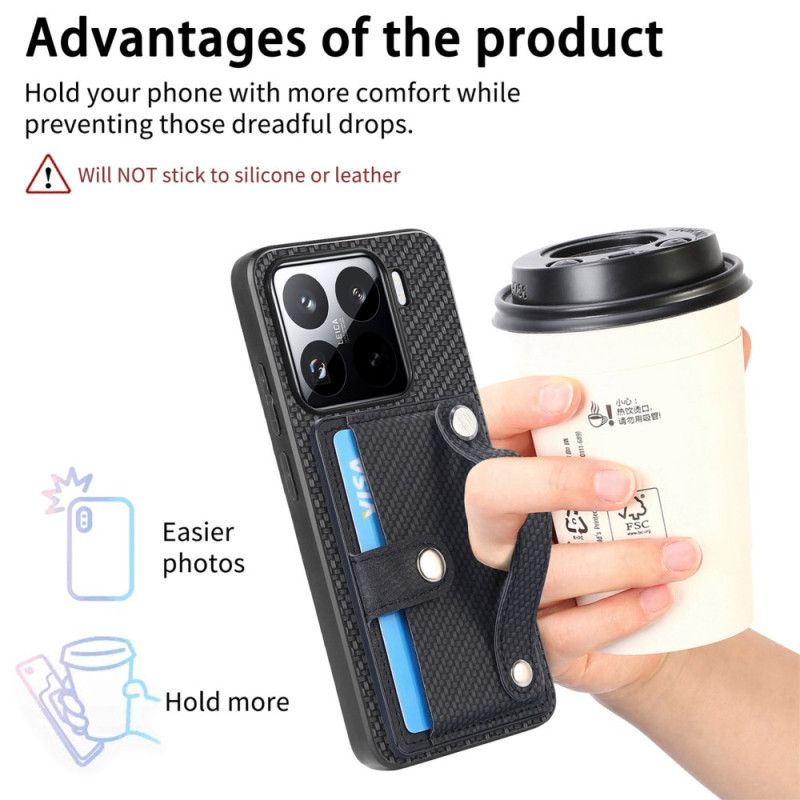 Etui Xiaomi 15 Etui Na Karty I Pasek Z Włókna Węglowego