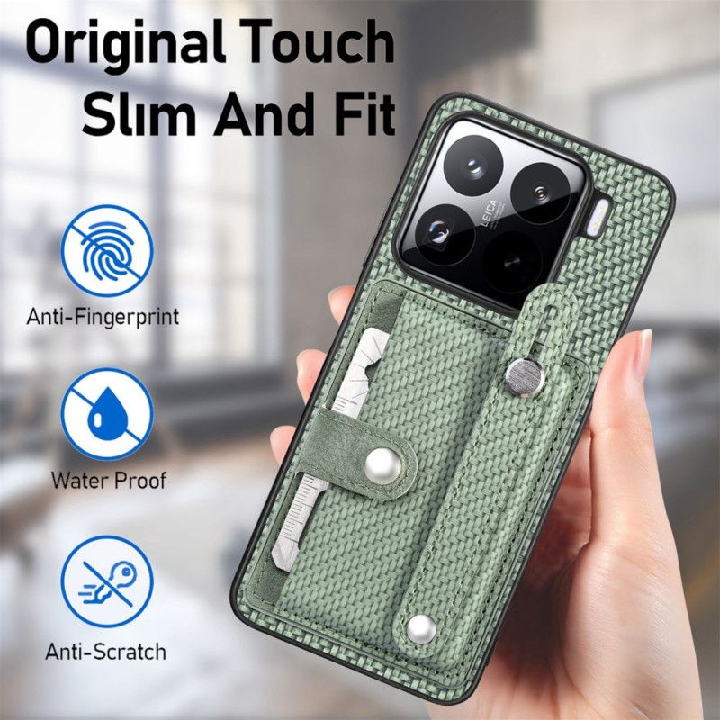 Etui Xiaomi 15 Etui Na Karty I Pasek Z Włókna Węglowego