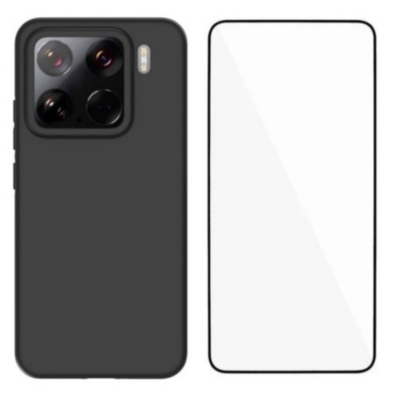 Etui Xiaomi 15 Silikon 2 W 1 Z Hartowanym Szkłem Ochronnym Etui Ochronne