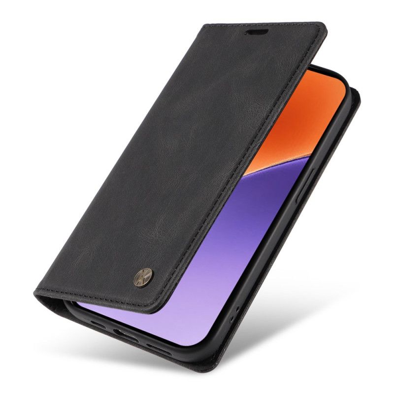 Flip Kotelot Xiaomi 15 Yikatu Efekt Zamszu Etui Ochronne