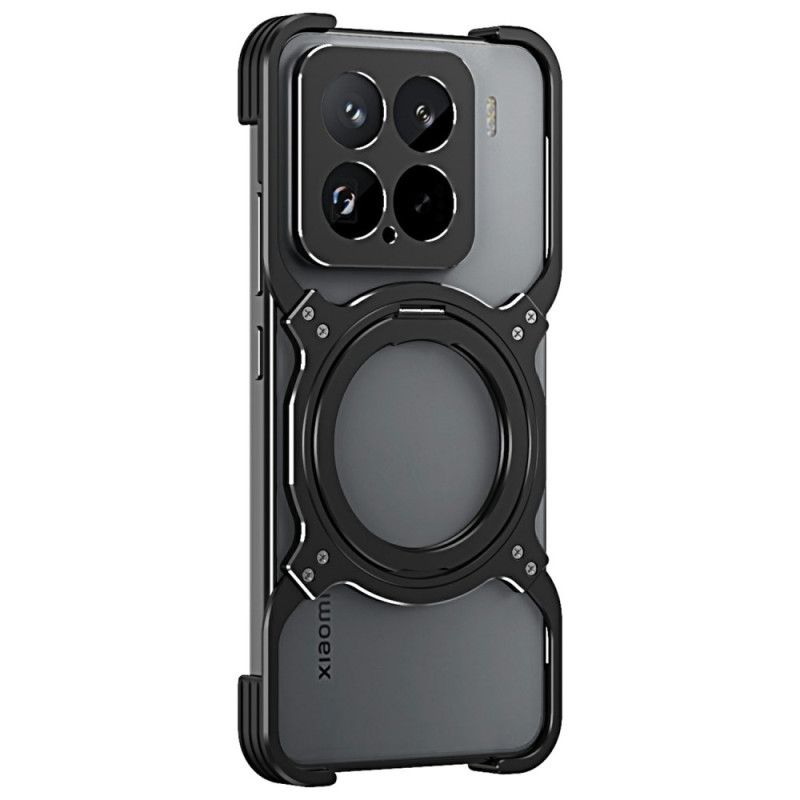 Futerały Xiaomi 15 Etui Na Telefon Metalowa Podstawka I Zderzak