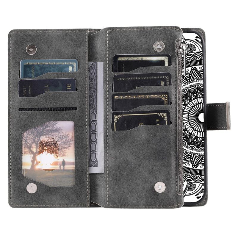 Obudowa Xiaomi 15 Etui Na Telefon Portfel Z Efektem Zamszu W Mandali