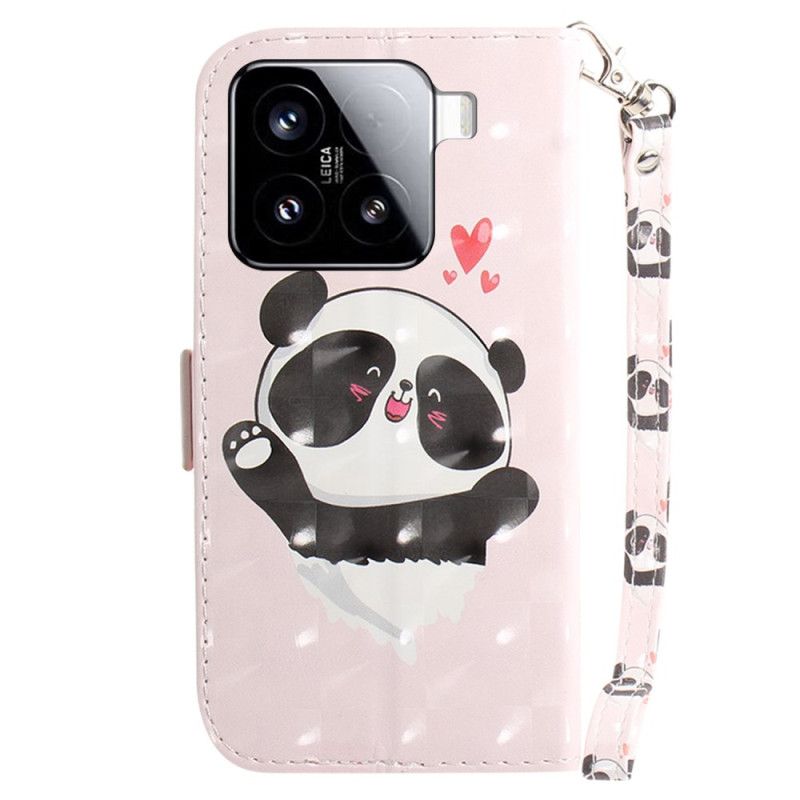 Obudowa Xiaomi 15 Etui Na Telefon Smycz Panda Love