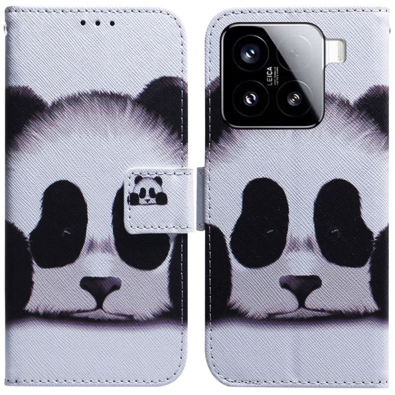 Skórzany Futerał Xiaomi 15 Etui Na Telefon Panda