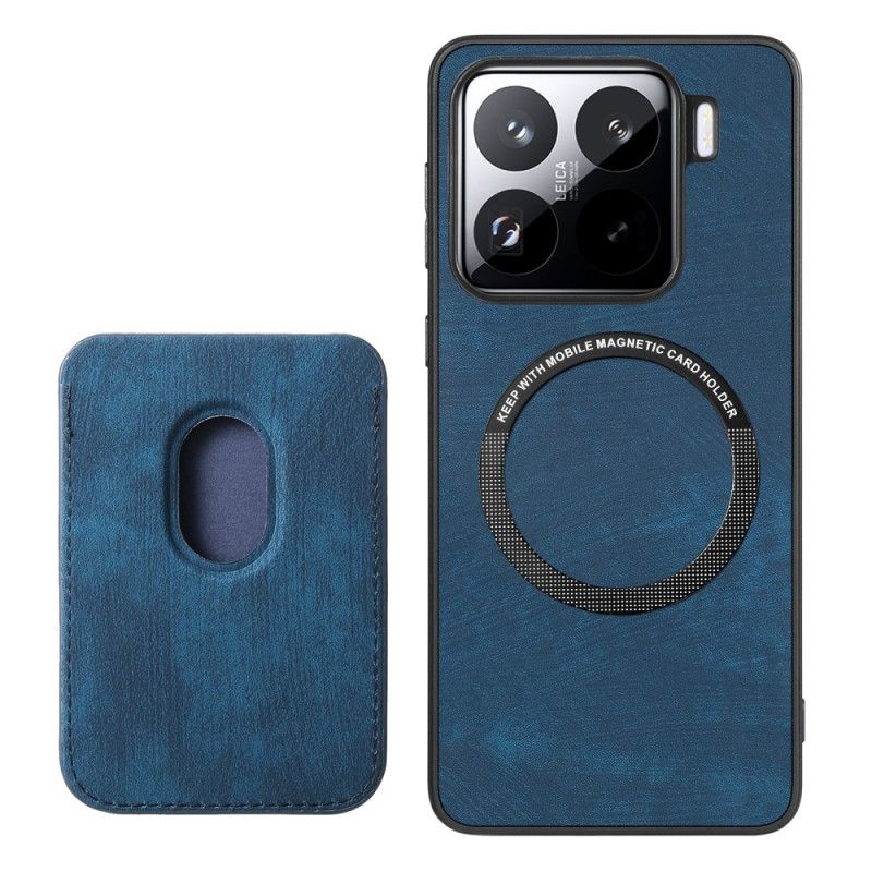 Skórzany Futerał Xiaomi 15 Etui Na Telefon Retro Z Odpinanym Uchwytem Na Karty