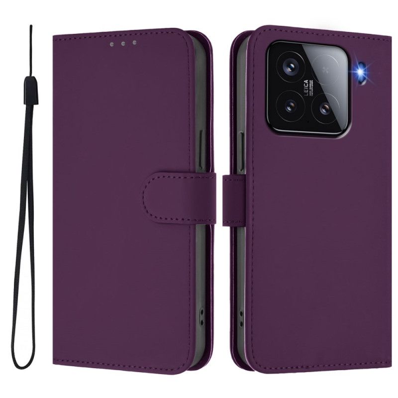 Skórzany Futerał Xiaomi 15 Etui Na Telefon Zintegrowana Podstawka Z Regulowanymi Kątami Widzenia