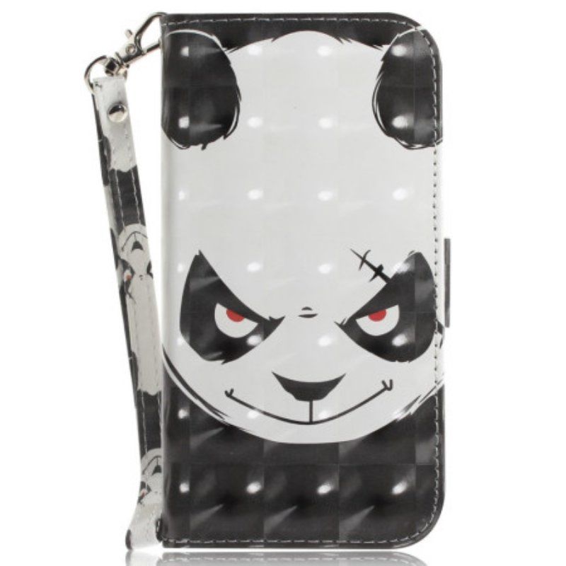 Etui Folio do Honor 90 z Łańcuch Wściekła Panda Z Paskiem