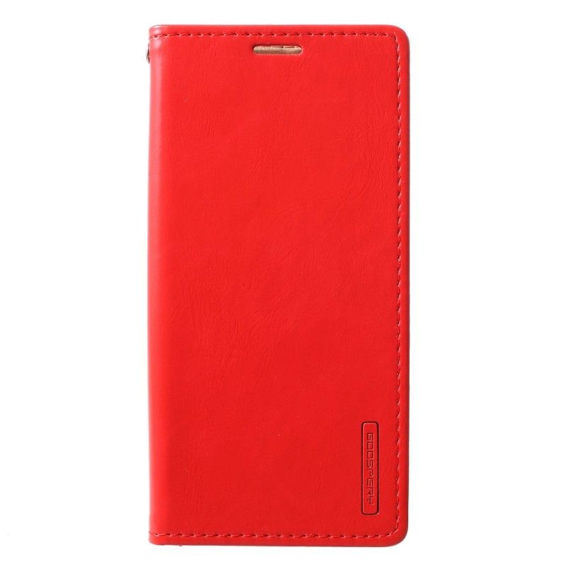 Flip Kotelot Samsung Galaxy S10 Plus Magenta Czerwony Rtęć Imitująca Skórę Etui Ochronne