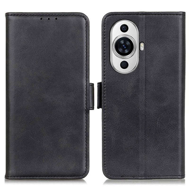 Skórzany Futerał Huawei Nova 12s Etui Na Telefon Podwójne Zapięcie