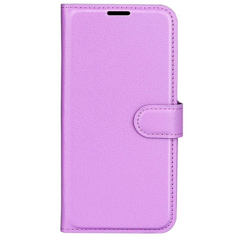 Etui Folio Do Motorola Edge 50 Pro Sztuczna Skóra Litchi