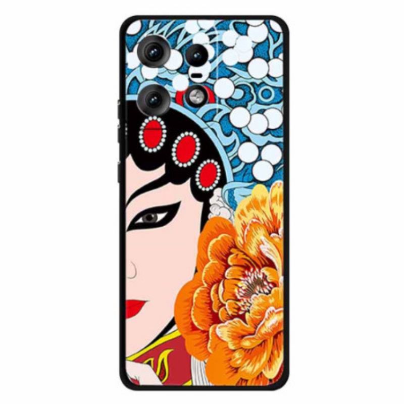 Futerały Motorola Edge 50 Pro Etui Na Telefon Oblicze Opery Pekińskiej
