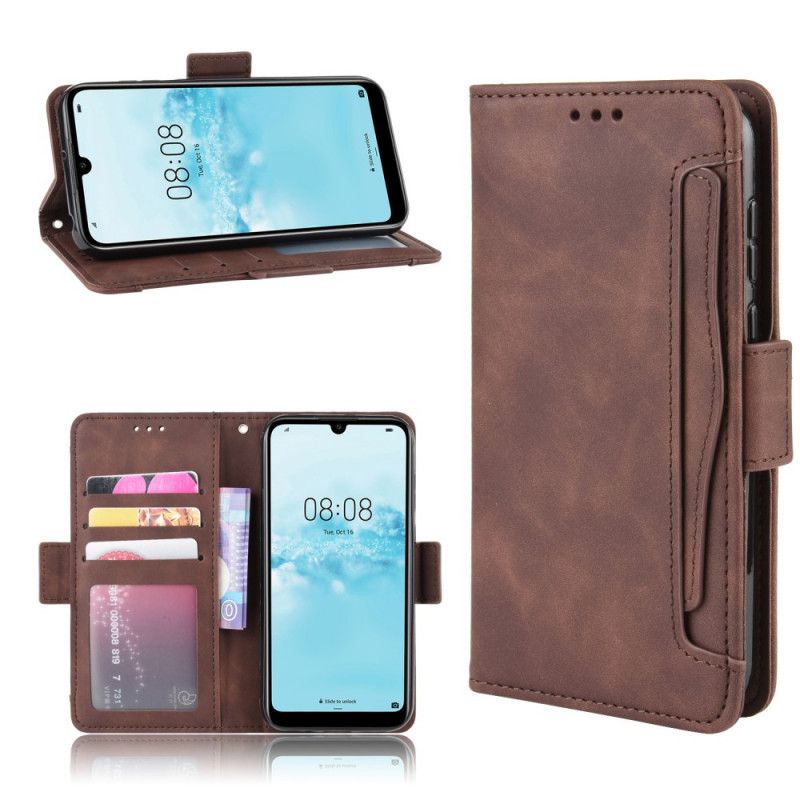 Etui Folio Huawei Y5 2019 Czerwony Czarny Multikarta Pierwszej Klasy Etui Ochronne