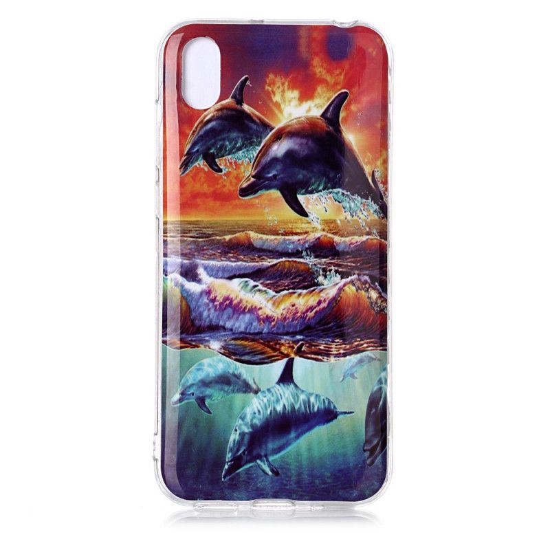 Futerały Huawei Y5 2019 Etui na Telefon Delfiny Na Wolności