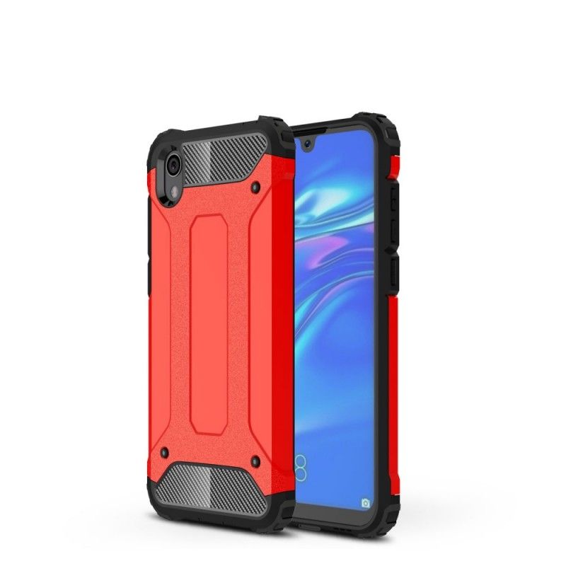 Etui Honor 8S Czerwony Czarny Ocalały