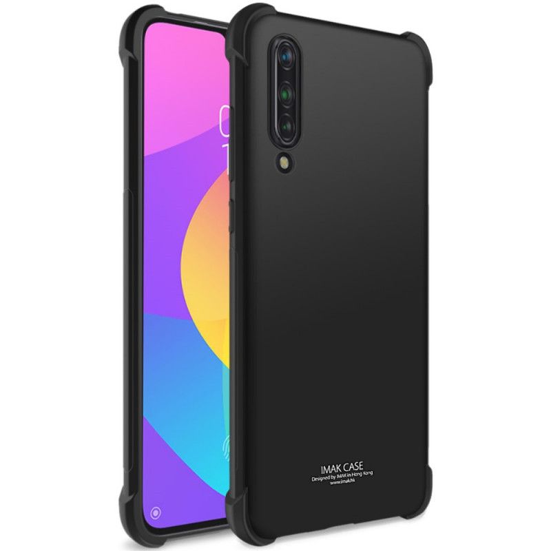 Etui Xiaomi Mi 9 Lite Szary Czarny Z Folią Ekranową Imak