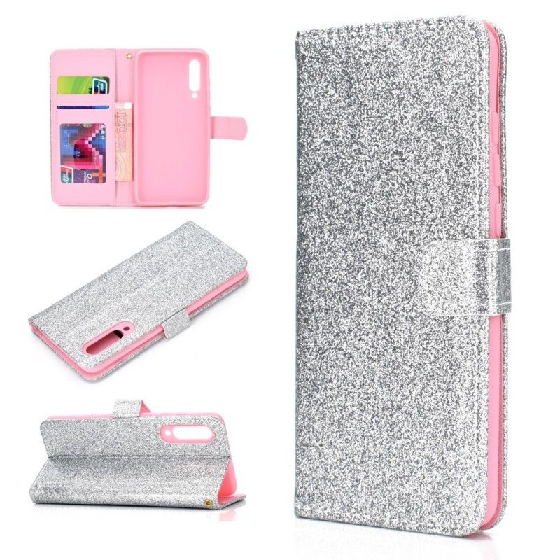 Etui Folio Xiaomi Mi 9 Różowe Złoto Cekiny