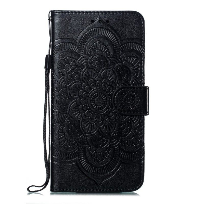 Etui Folio Xiaomi Mi 9 Szary Czarny Cała Mandala Etui Ochronne