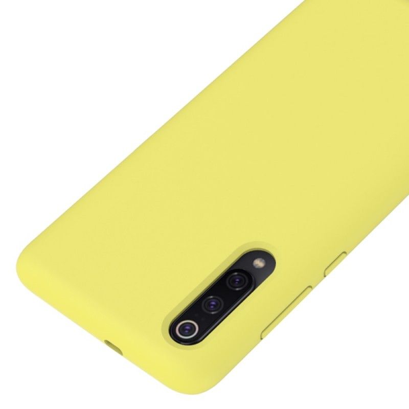 Etui Xiaomi Mi 9 Różowy Czarny Płyn Silikonowy Etui Ochronne