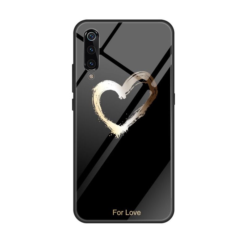 Futerały Xiaomi Mi 9 Czarny Serce Ze Złota Dla Miłości
