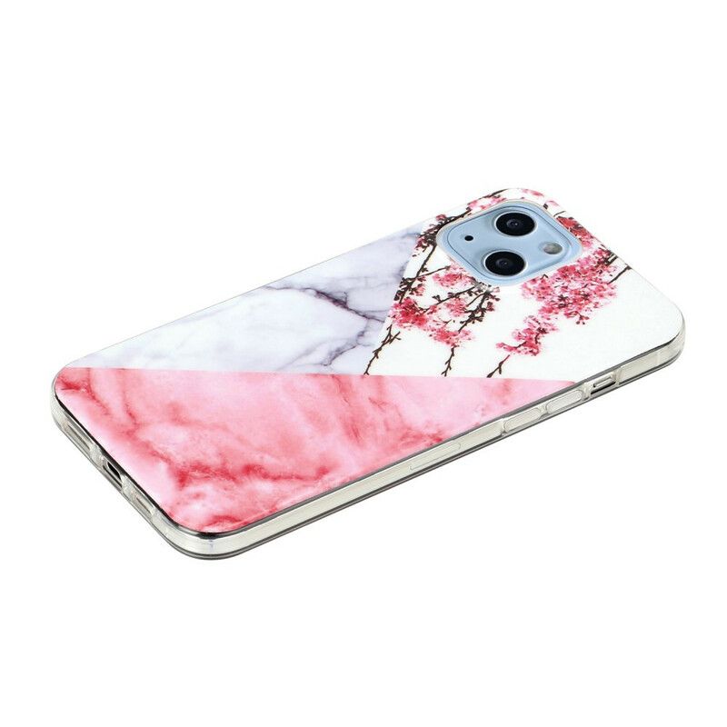 Etui Do Iphone 13 Mini Marmurowe Geometrie