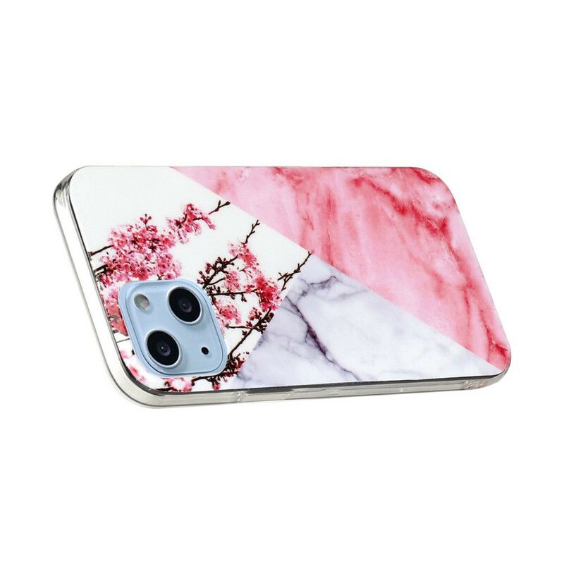 Etui Do Iphone 13 Mini Marmurowe Geometrie