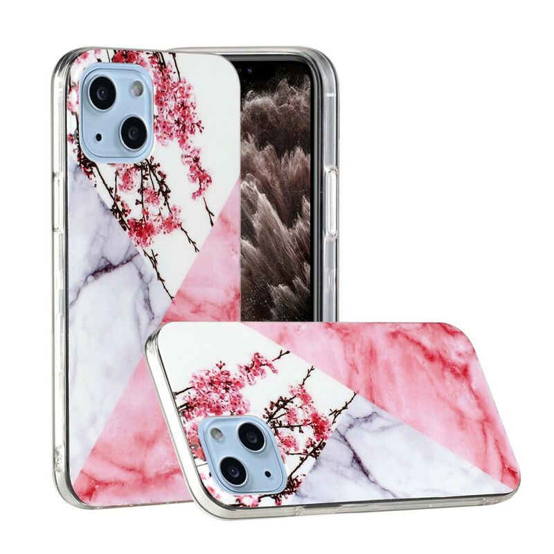 Etui Do Iphone 13 Mini Marmurowe Geometrie