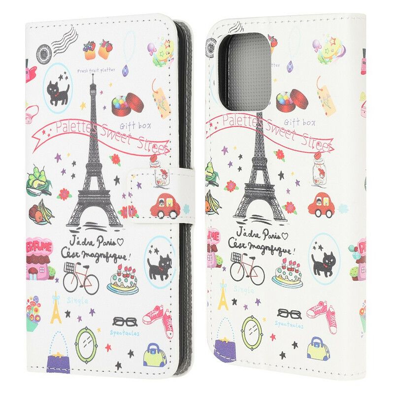 Etui Folio Iphone 13 Mini Kocham Paryż