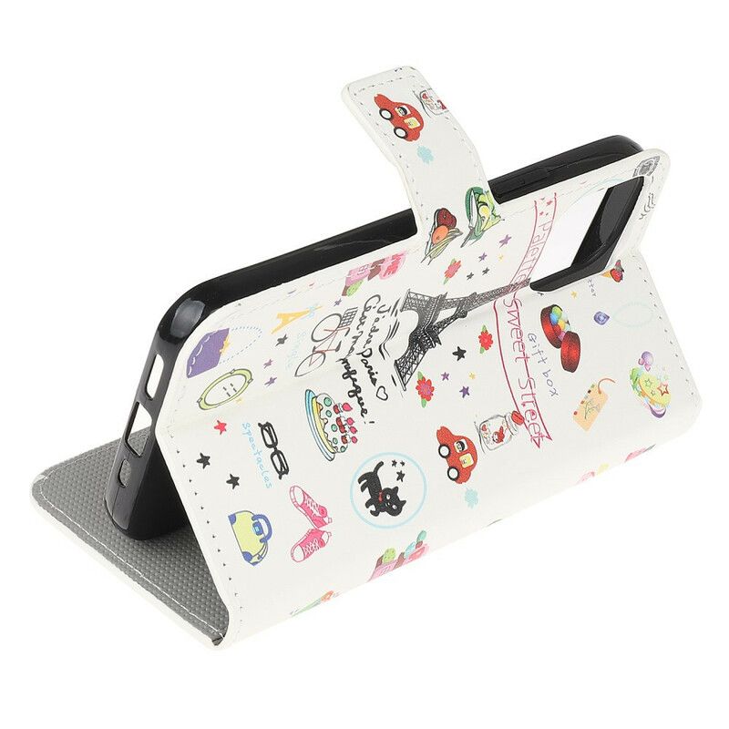 Etui Folio Iphone 13 Mini Kocham Paryż