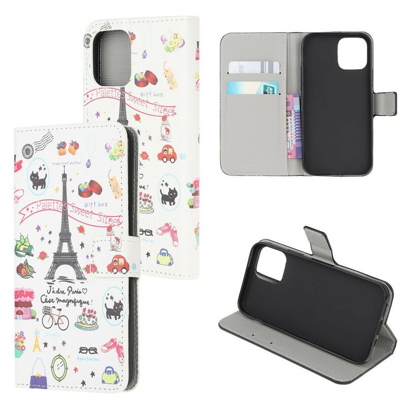 Etui Folio Iphone 13 Mini Kocham Paryż