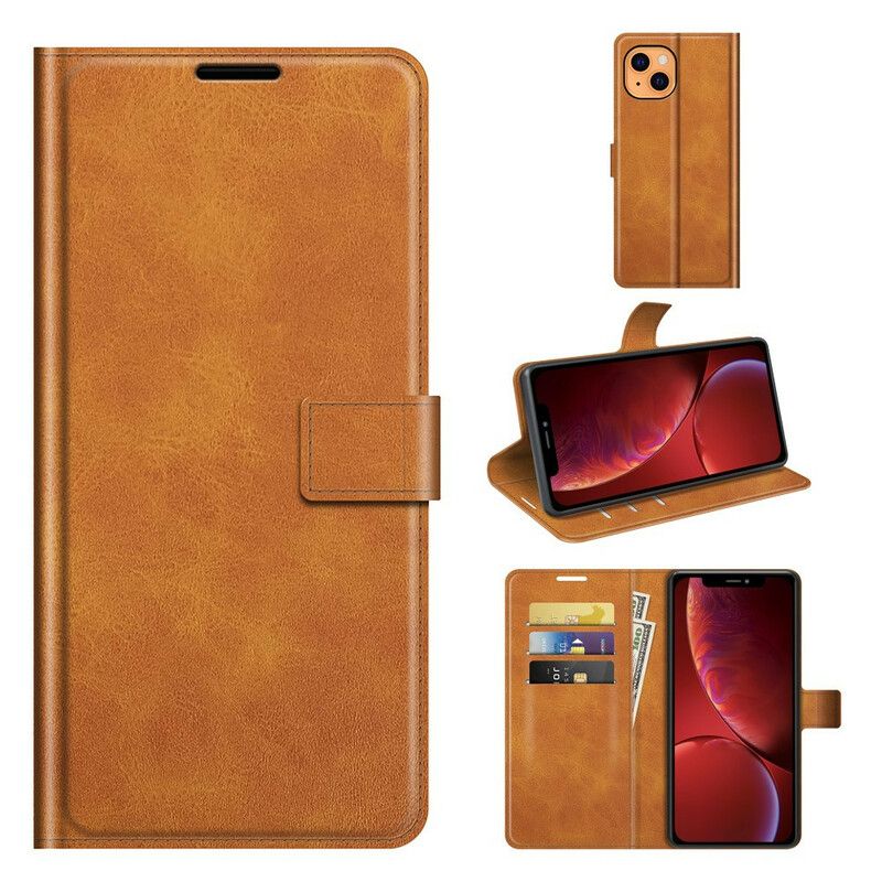 Etui Folio Iphone 13 Mini Styl Skórzany Design Etui Ochronne