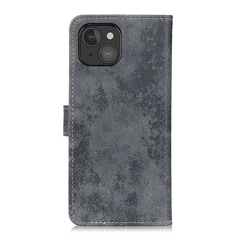 Pokrowce Iphone 13 Mini Vintage Skórzany Efekt