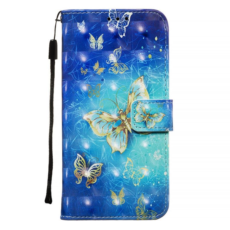 Etui Folio Samsung Galaxy S20 Ultra Złote Motyle