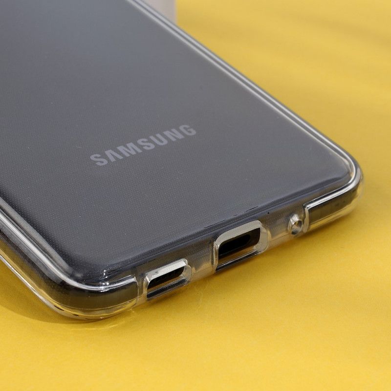 Etui Samsung Galaxy S20 Ultra Czarny Przezroczyste Kolorowe Krawędzie Etui Ochronne