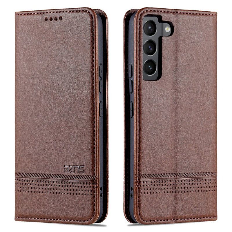 Etui Na Telefon do Samsung Galaxy S22 5G Etui Folio Stylizacja Skóry Azns