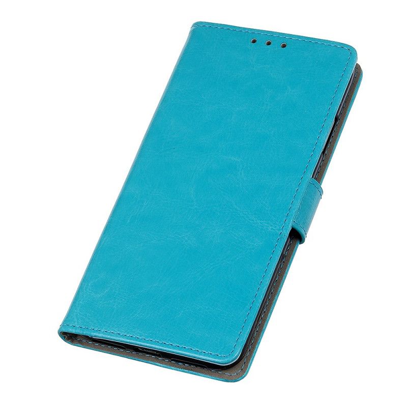 Etui Folio ThinQ LG G8S ThinQ Czarny Efekt Jasnej Błyszczącej Skóry Etui Ochronne